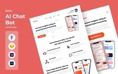 Zaion - Целевая страница чат-бота Ai V2