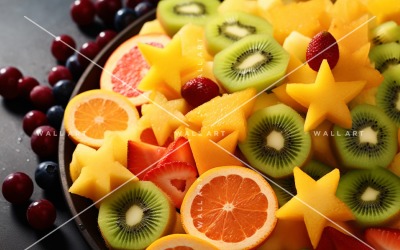 Citrus Fruits Background flat lay 2