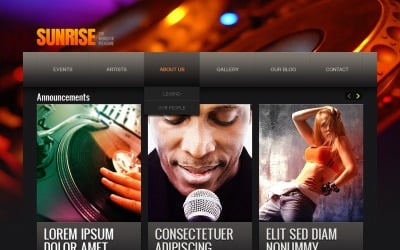 Night Club Drupal Template