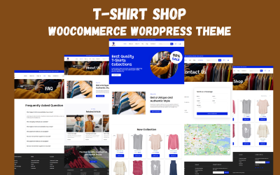 Sklep z koszulkami Elementor Woocommerce Motyw WordPress