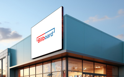 Billboard mockup outdoor billboard mockup realistic psd white screen mockup