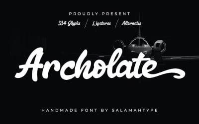 Bold Script font - Archolate