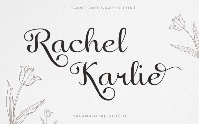 Carattere corsivo decorativo - Rachel Karlie