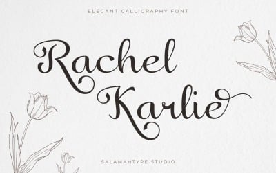 Decorative Script Font - Rachel Karlie