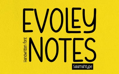 Evoley Notes - Cute Clean Handwriting Font