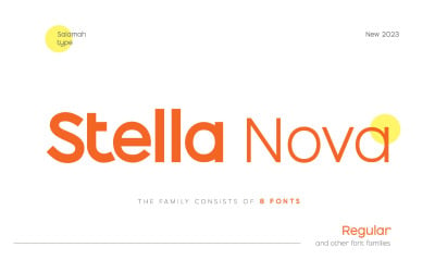 Familia de fuentes Stella Nova Sans