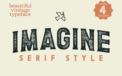 Imagine Serif - класичний текстурований шрифт