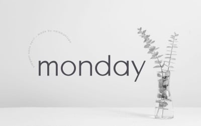 Minimal Beauty Font - Monday Sans