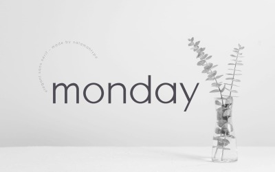 Minimalist Güzellik Yazı Tipi - Monday Sans
