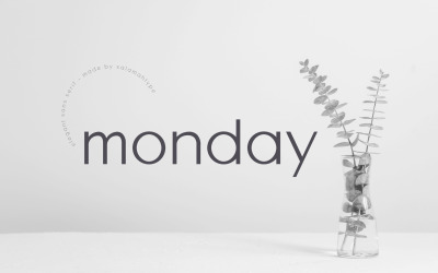Monday Sans – saubere und elegante Schriftart