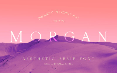 Morgan - Zarif Serif Yazı Tipi
