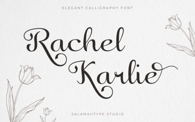 Rachel Karlie - Dekoratif Yazı Yazı Tipi