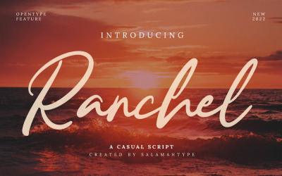Ranchel - czcionka do kaligrafii skryptowej
