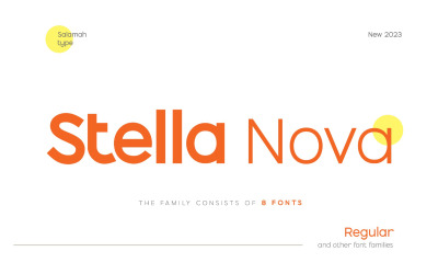 Stella Nova Sans betűtípuscsalád