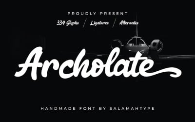 Vetgedrukt lettertype - Archolate