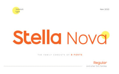 现代无衬线字体系列 - Stella Nova