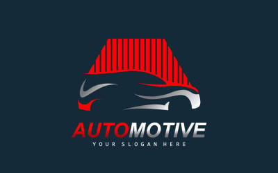 Logo auto riparazione automobilistica disegno vettoriale V7
