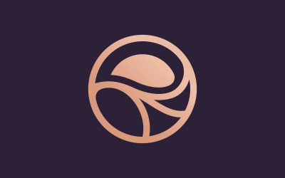 Modèle de logo Ocean Wave Vector Création de logo simple et moderne océan V3