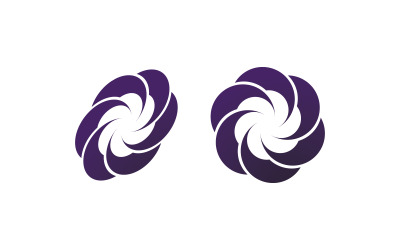 Abstract vortex spin logo icon design V11