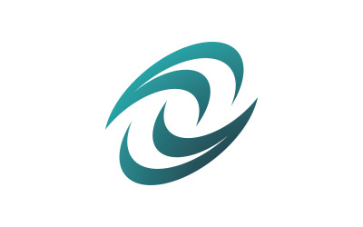 Abstract vortex spin logo icon design V8