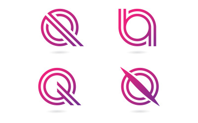 Buchstabe Q Vektor Logo Vorlage Illustration Design V15