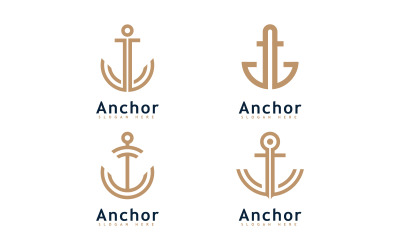 Designvorlage für Anker-Logosymbol V14