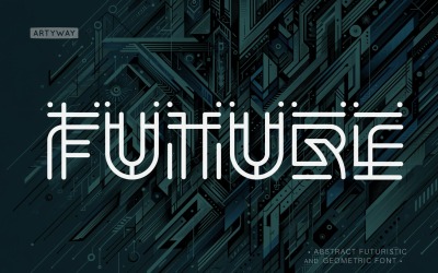 Framtida abstrakt logotypsnitt