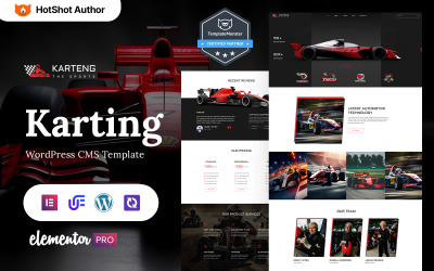 Karteng - тема WordPress Elementor Karting Club