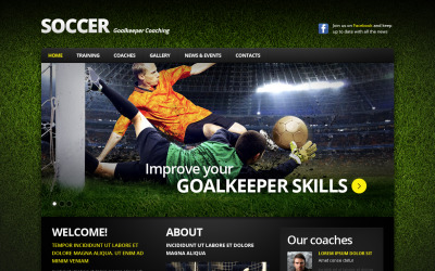 Premium Amerikan Futbolu Moto Cms Html #42094