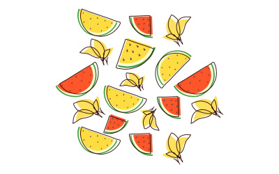 Görögdinnye Seamless Pattern