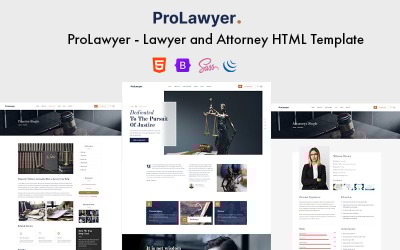 ProLawyer - HTML šablona právníka a právníka