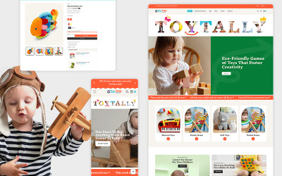 Toytally - Магазин детских игрушек Многоцелевая адаптивная тема Shopify 2.0