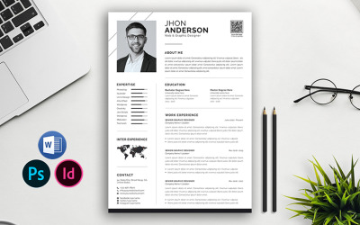 John Anderson önéletrajzi sablon | Indesign