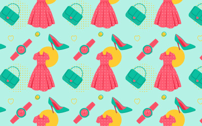 Patrón sin costuras de moda femenina