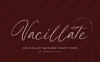 Vacillare: carattere di scrittura moderna