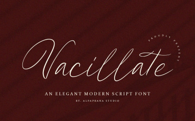 Vacillate - Moderne Schreibschrift