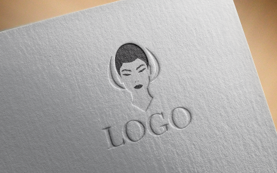 Logo de fille de beauté 8-098-23