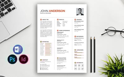 Miglior modello di curriculum e lettera di presentazione Indesign