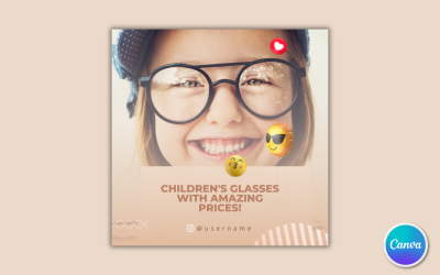 Optometrist Social Media Template 05 - Fully Editable in Canva
