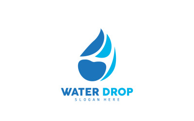 Water Drop Logo Simple Vector V3