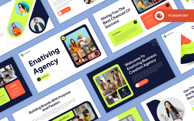 Enativing – Kreatív Ügynökség PowerPoint sablon
