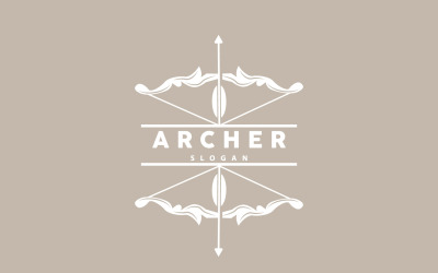 Archer Logo Arrow Vector Design Simples V11