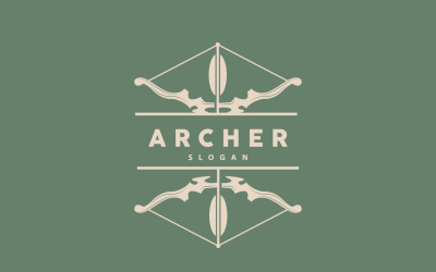 Archer Logo Arrow Vector Design SimplesV8