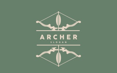 Archer Logo Arrow Vector Simple DesignV8