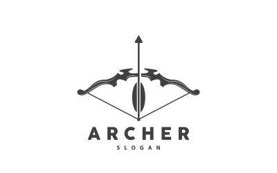 Archer Logotyp Arrow Vector Enkel DesignV1