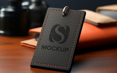 Clothes brand tag mockup psd v1