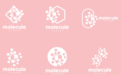Design do logotipo da molécula do logotipo do neurônio SET1