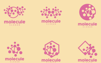 Diseño de logotipo de molécula de logotipo de neurona SET5