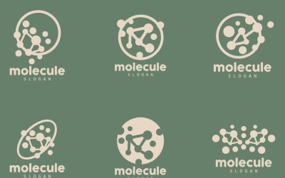 Diseño de logotipo de molécula de logotipo de neurona SET9