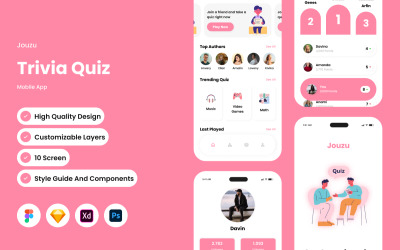 Jouzu - Trivia-Quiz-App für Mobilgeräte